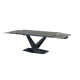 Керамічний стіл TML-897 гриджіо латте + чорний