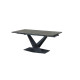 Керамічний стіл TML-897 гриджіо латте + чорний