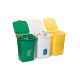 Набір сміттєвих баків ECO 3 (3 відділення по 50л) 390x360x540
