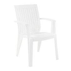 Кресло пластиковое Papatya Alize белое