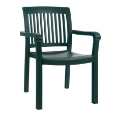Кресло пластиковое Papatya Mistral зеленое