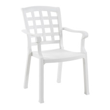 Кресло пластиковое Papatya Pasha белое