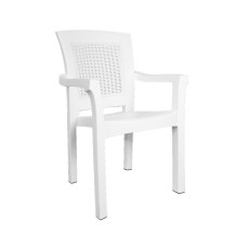 Кресло пластиковое IRAK PLASTIK Side белый