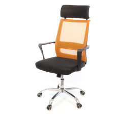 Кресло Крокус CH TILT Черный/Оранжевый