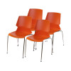 Комплект стульев Аклас Пекин CH 4 шт Оранжевый