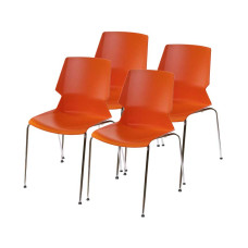 Комплект стульев Аклас Пекин CH 4 шт Оранжевый