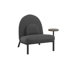 Кресло Soft Lounge со столиком Belfast 24 / Черный (D35) 75x82x80