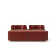 Модульный диван Plump Terracotta (MК6) с розеткой/USB или Type-C 160x80x65