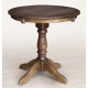 Круглый деревянный стол Чумак темный орех d800