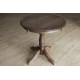 Круглий дерев'яний стіл Чумак темний горіх d800