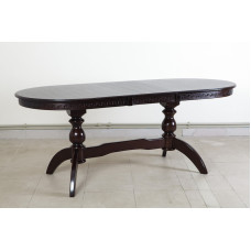 Дерев'яний розкладний стіл Оскар Версаче темний горіх 1600х900