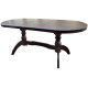 Дерев'яний розкладний стіл Оскар Люкс темний горіх 1600х900