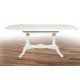 Розкладний дерев'яний стіл Вавилон білий 1500х900