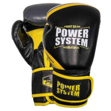 Боксерские перчатки Power System PS 5005 Challenger Black/Yellow 16 унций