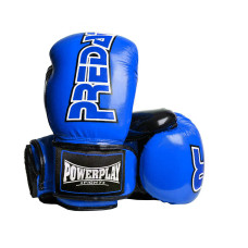 Боксерские перчатки PowerPlay 3017 Синий карбон 8 унций