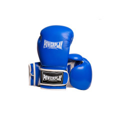 Боксерские перчатки PowerPlay 3019 Синие 8 унций