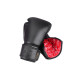 Боксерские перчатки PowerPlay 3014 Черные (натуральная кожа) 12 унций