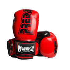 Боксерські рукавиці PowerPlay 3017 Червоні карбон 14 унцій