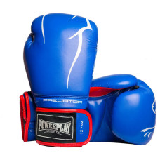 Боксерские перчатки PowerPlay 3018 Синие 12 унций