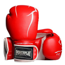Боксерские перчатки PowerPlay 3018 Красные 10 унций
