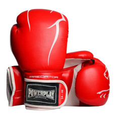 Боксерские перчатки PowerPlay 3018 Красные 14 унций