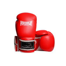 Боксерские перчатки PowerPlay 3019 Красные 10 унций