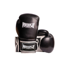 Боксерские перчатки PowerPlay 3019 Черные 10 унций