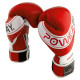 Боксерські рукавиці PowerPlay 3023 A червоно-білі [натуральна шкіра] 16 унцій