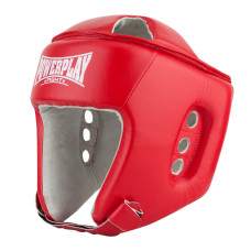 Боксерский шлем тренировочный PowerPlay 3084 красный XL