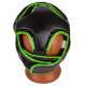 Боксерский шлем тренировочный PowerPlay 3100 PU Черно-зеленый XL