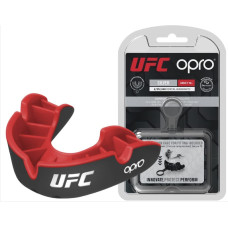 Капа боксерская OPRO Silver UFC Hologram Black/Red (art,002259002)