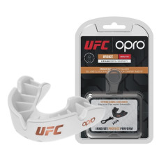 Капа боксерська OPRO Junior Bronze UFC Hologram White (art,002264002)