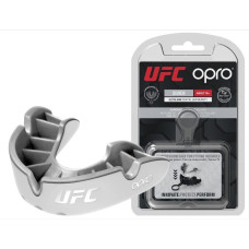 Капа OPRO Silver UFC взрослая (возраст 11+) White/Silver (ufc,102514003)