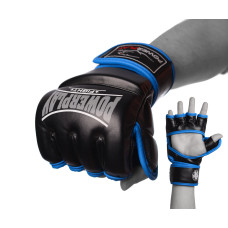 Перчатки для MMA PowerPlay 3058 Черно-Синие XL
