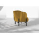 Кресло дизайнерское мягкое на ножках Royal Sun желтое 84x80x84 см Fabric Lab Belfast 11