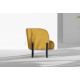 Крісло дизайнерське м'яке на ніжках Royal Sun жовте 84x80x84 см Fabric Lab Belfast 11