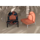 Кресло для террасы Soft Lounge розовое 800x820x750, GARDI RAJSKI PTAK 35