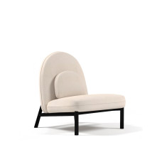 Кресло интерьерное Soft Lounge белое 800x820x750, Fabric Lab Belfast 1