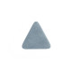 Треугольный модульный дизайнерский мягкий пуф Plump 80x72x40 см серо-голубой