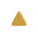 Треугольный модульный дизайнерский мягкий пуф Plump 80x72x40 см желтый