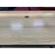 Стіл комп'ютерний письмовий прямий дерев'яний на металокаркасі Хокі 90x60x75 см з масиву сосни
