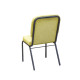 М'який стілець на ніжках без підлокітників на металевому каркасі Матіас 51,5x67x86 см зелений