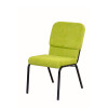 Мягкий стул на ножках без подлокотников на металлическом каркасе Матиас 51,5x67x86 см зеленый