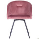 Кресло поворотное Sacramento черный/велюр розовый антик 546795