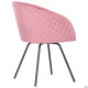 Кресло поворотное Sacramento черный/велюр розовый антик 546795