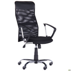 Кресло Ultra Хром сиденья А-1/спинка Сетка черная, вставка Скаден черный 210149