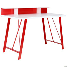 Комп'ютерний стіл Mayakovsky червоний/білий 521167