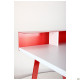 Комп'ютерний стіл Mayakovsky червоний/білий 521167