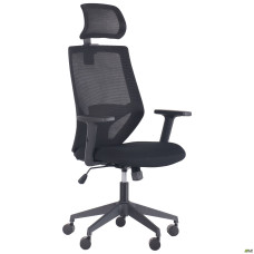 Кресло Lead Black HR сиденье Нест-01 черная/спинка Сетка SL-00 черная 297895