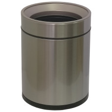 Відро для сміття JAH 8 л кругле срібний металік без кришки з внутрішнім відром